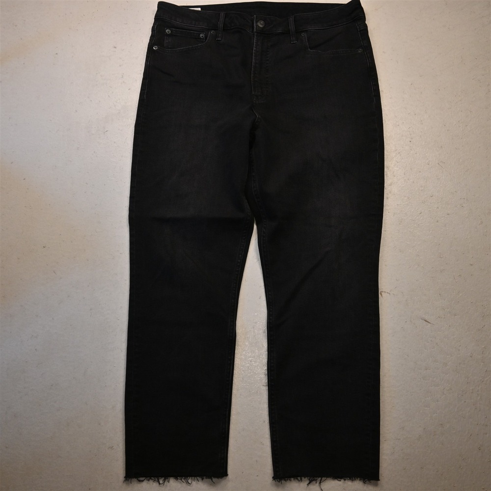Gap 18 Vintage Slim Sky High Black Stretch Denim Womens Jeans